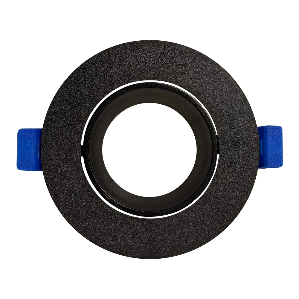 Black Anti-Glare PVC Tilt and Twist Lock Downlight (Lampholder Not Included)