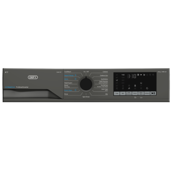 Defy 10kg Manhatten Grey Front Loader Washing Machine - DAW397
