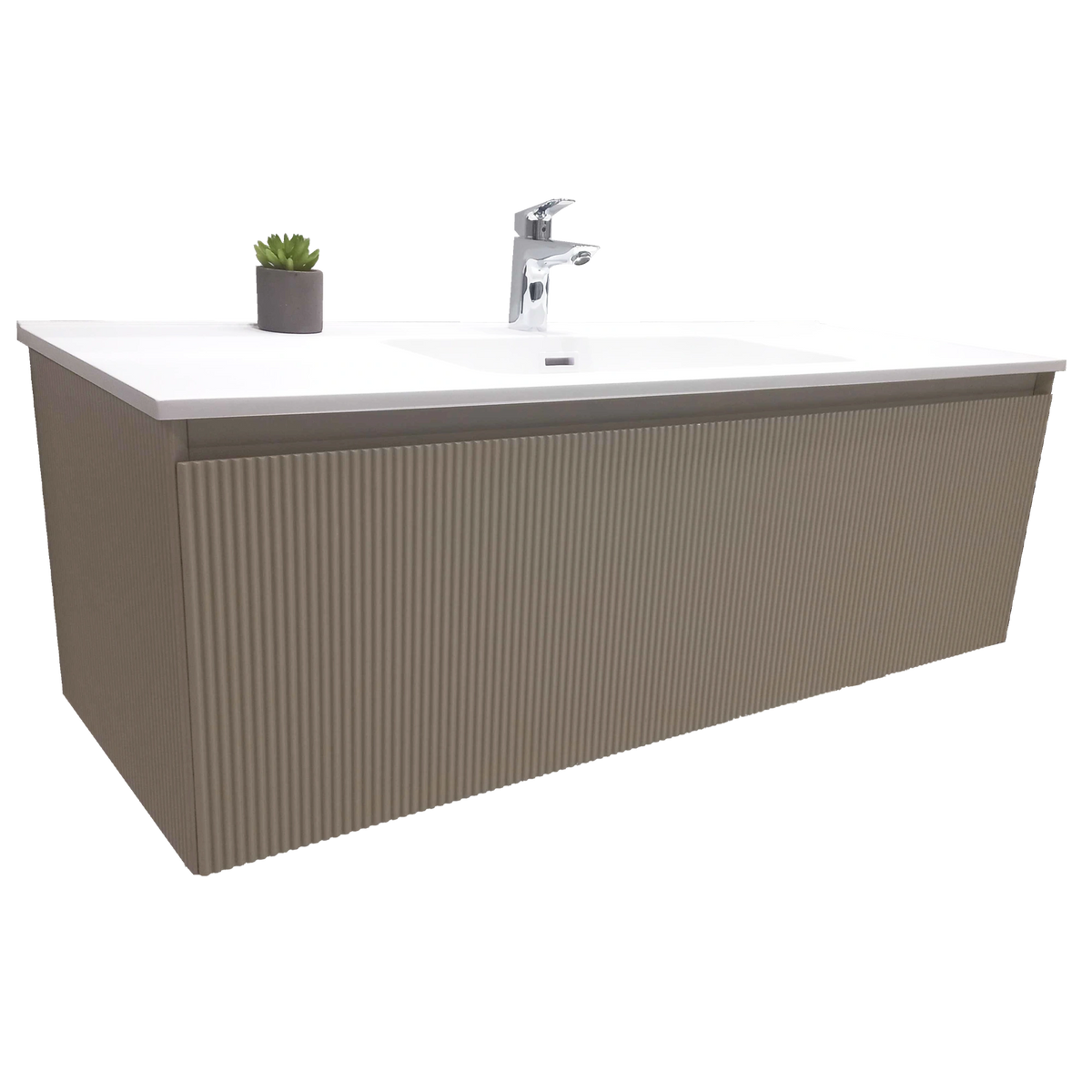 Ultima Matt Dobbin Vanity 1200 White Basin Marble