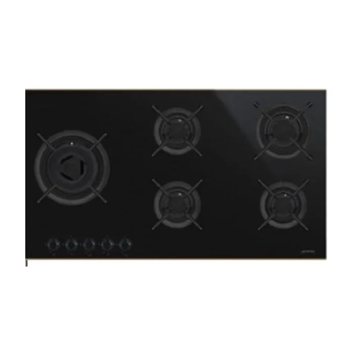Smeg 90cm 5 burner Gas on Glass - PV695LCNR