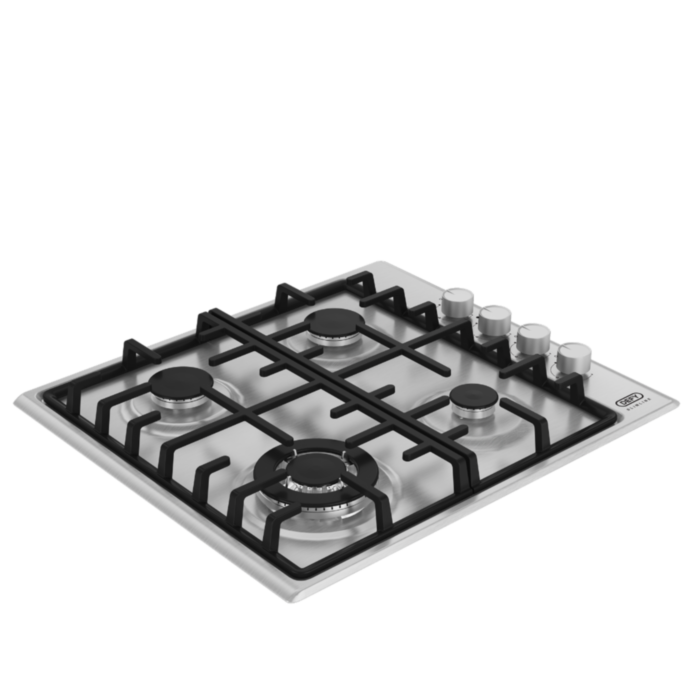 Defy Slimline Gas Hob Side Control (Stainless Steel) - DHG602