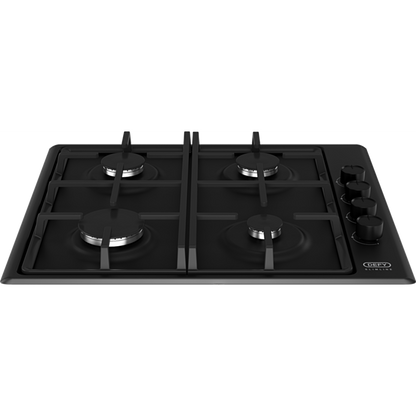 Defy 60cm Black Gas Hob - DHG132