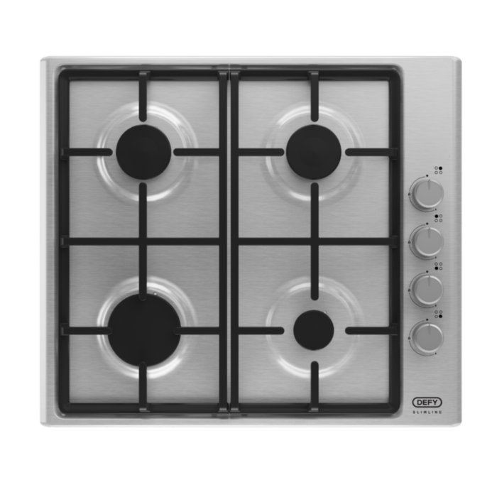 Defy Slimline Gas Hob Side Control Stainless Steel - DHG133