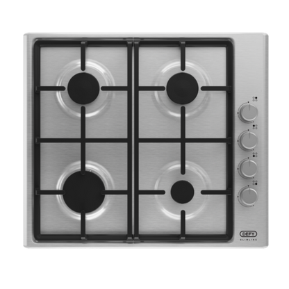 Defy Slimline Gas Hob Side Control Stainless Steel - DHG133