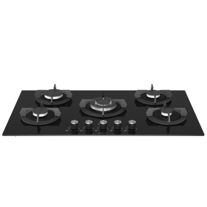 Defy 90cm Black Gas on Glass Hob - DHG905