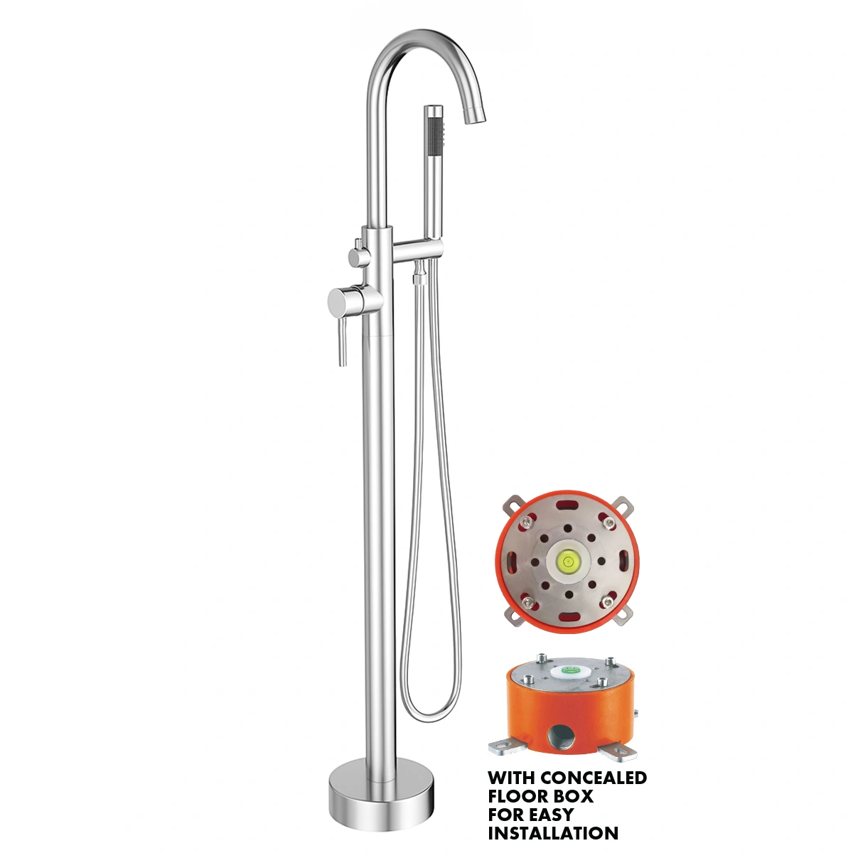 Aquatec F/s Bath Mixer Omega 2 Chrome (TBD)