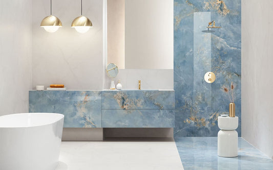 Aquamarine Blue Polished Porcelain 1198x2748mm