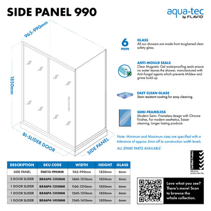 Aquatec Side Panel 965-990 (ETA1086S-S-990) (NEW)