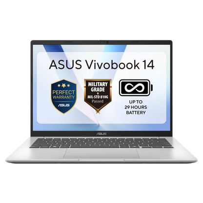 ASUS Vivobook 14 | Snapdragon | 14" WUXGA | 16GB RAM | 512GB SSD - Cool Silver