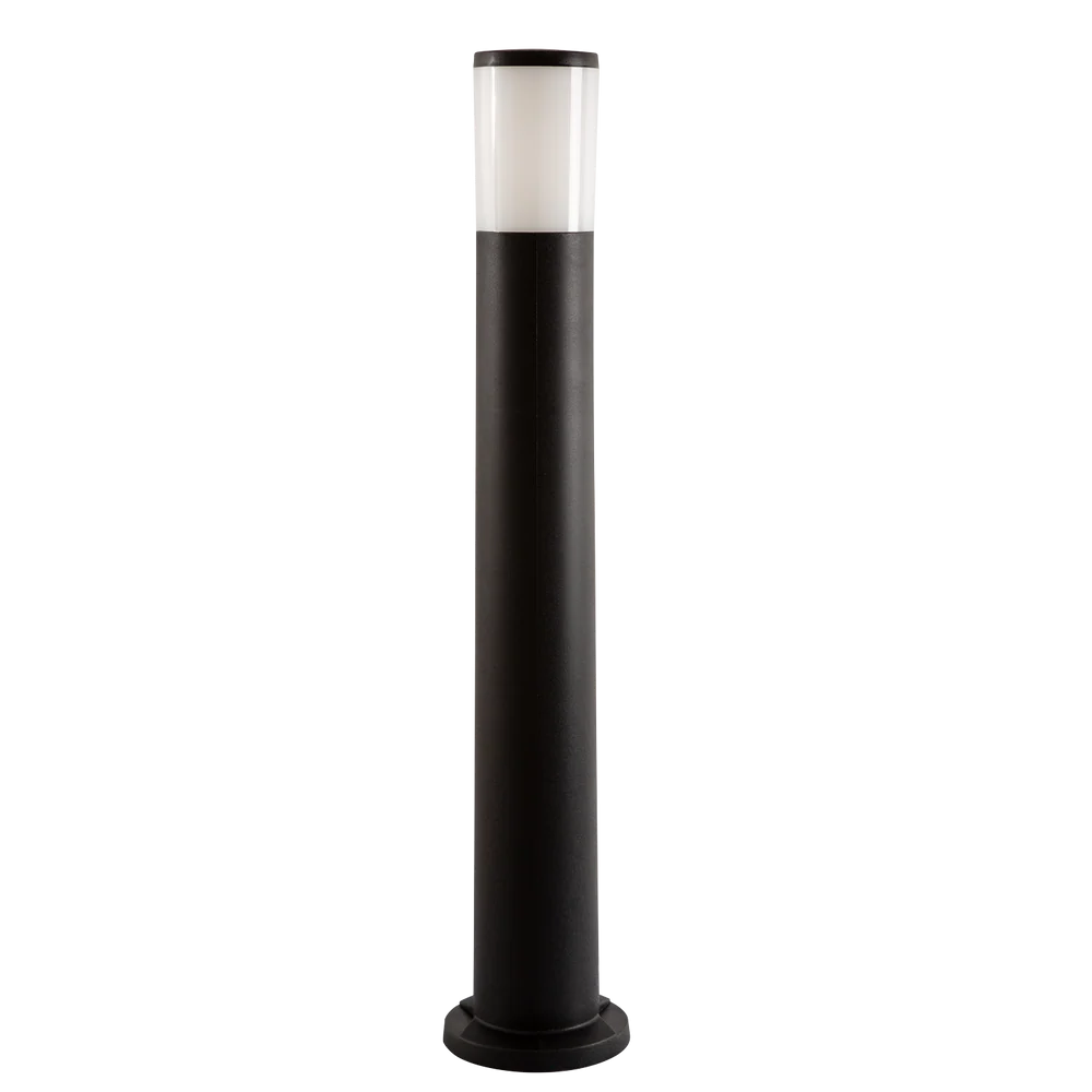 Amelia Black Resin Outdoor Bollard