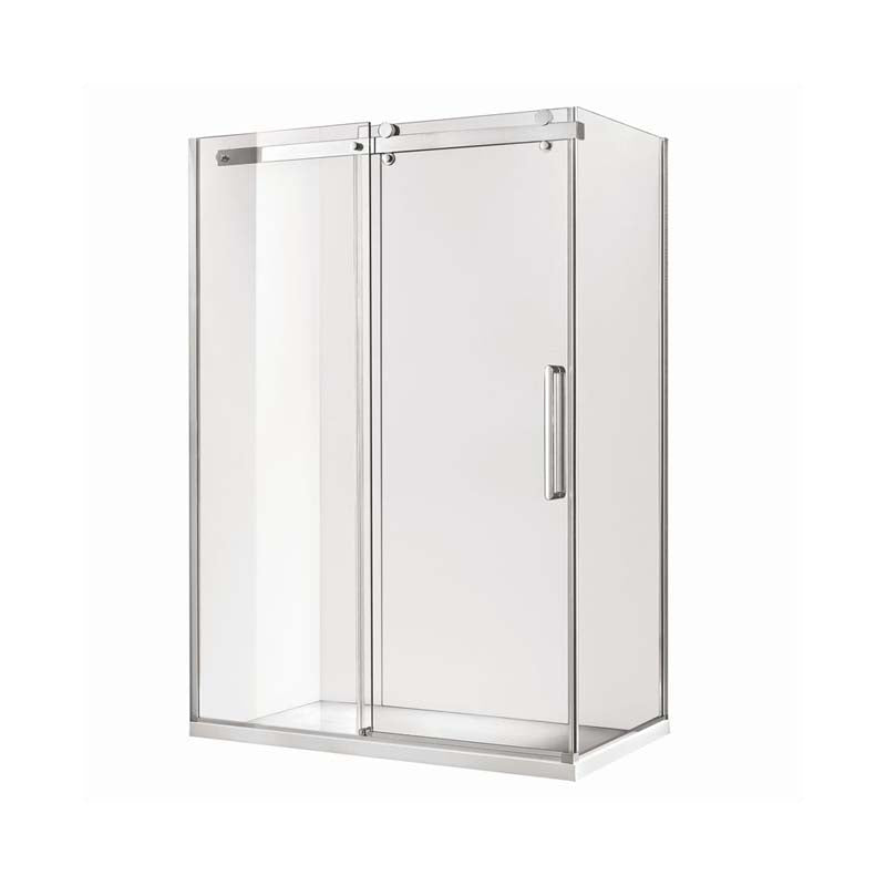Signature Frameless Sliding 950x1250x8mm Chrome