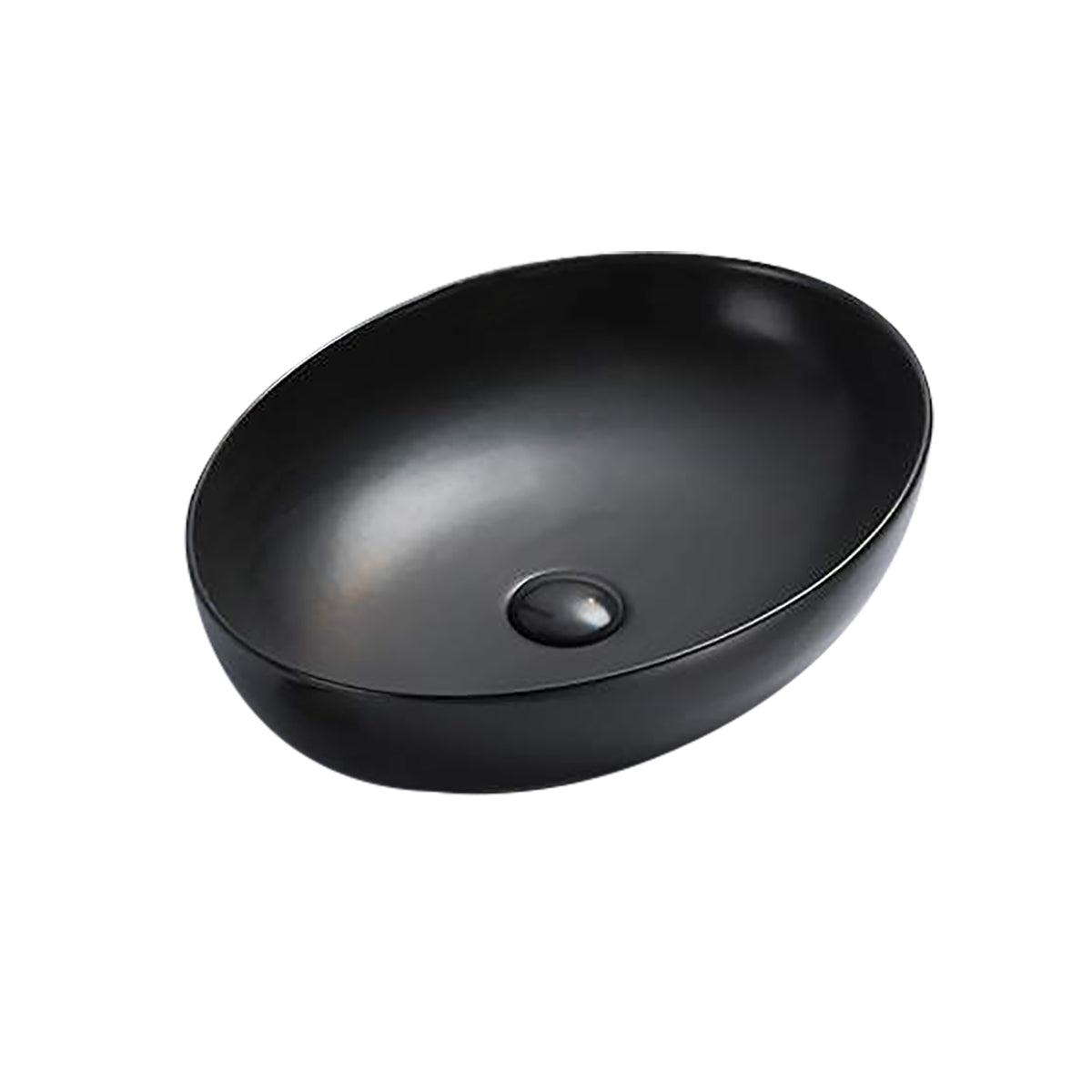 Basin Flavio CT Portland Black Oval 520x395mm