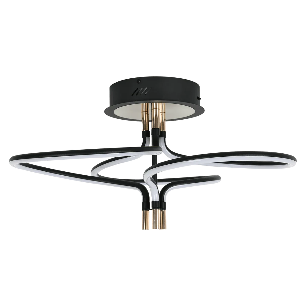 Beau Black and Gold 45W CCT LED Ceiling Light