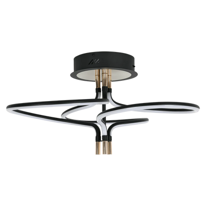 Beau Black and Gold 45W CCT LED Ceiling Light