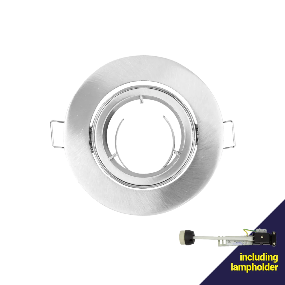 Brushed Chrome 220V Downlight with 82mm Cut Out