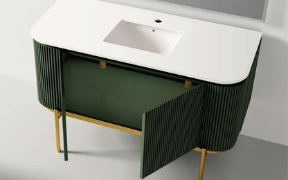 Mosaico Vero Crocky Vanity 1300mm Jade Green
