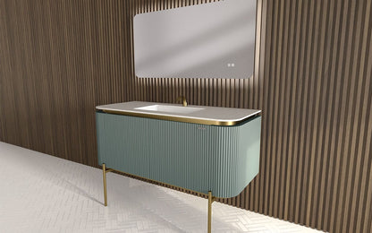 Mosaico Vero Crocky Vanity 1300mm Jade Green