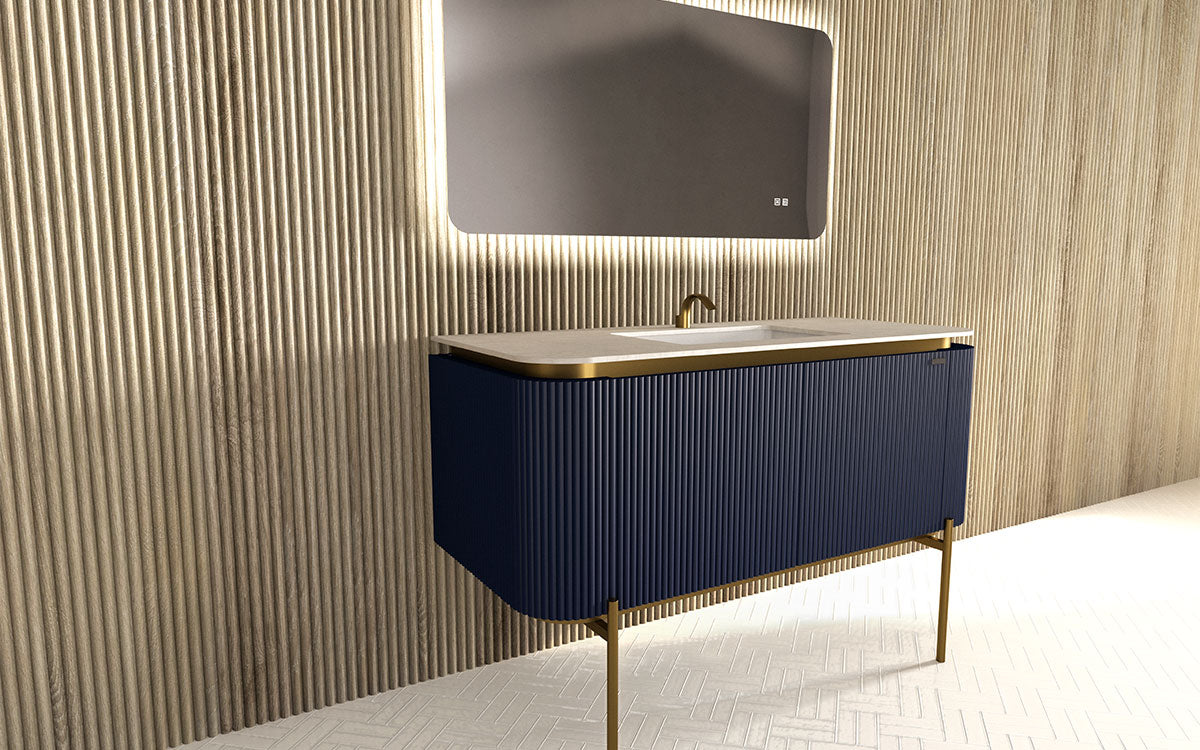 Mosaico Vero Crocky Vanity 1300mm Star Night Blue
