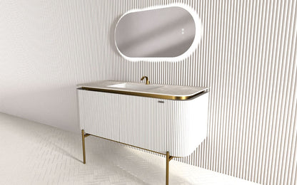 Mosaico Vero Crocky Vanity 1300mm White