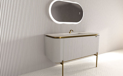 Mosaico Vero Crocky Vanity 1300mm White