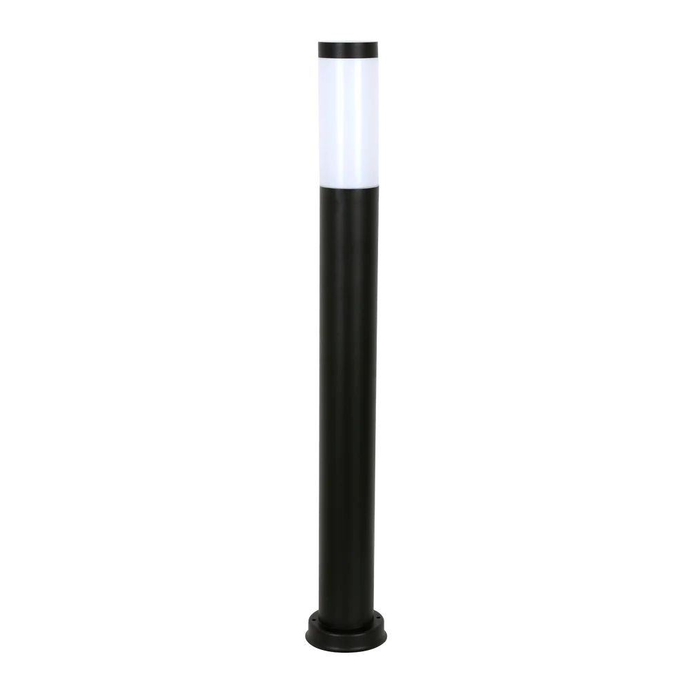 Chorus Sanded Black Outdoor Bollard