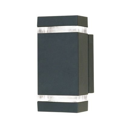 Cuba Charcoal Up and Down Facing Outdoor Wall Light
