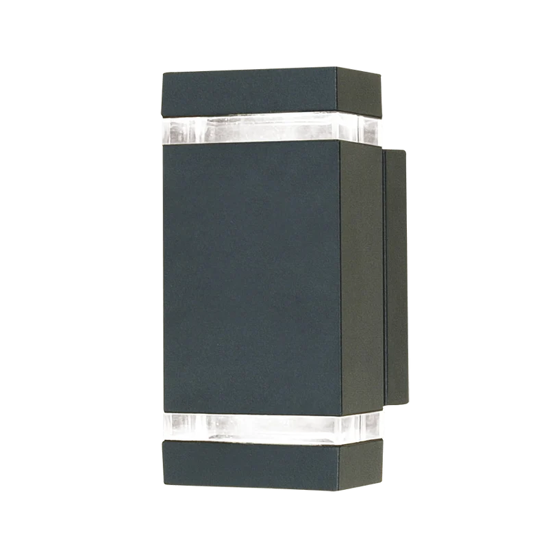 Cuba Charcoal Up and Down Facing Outdoor Wall Light