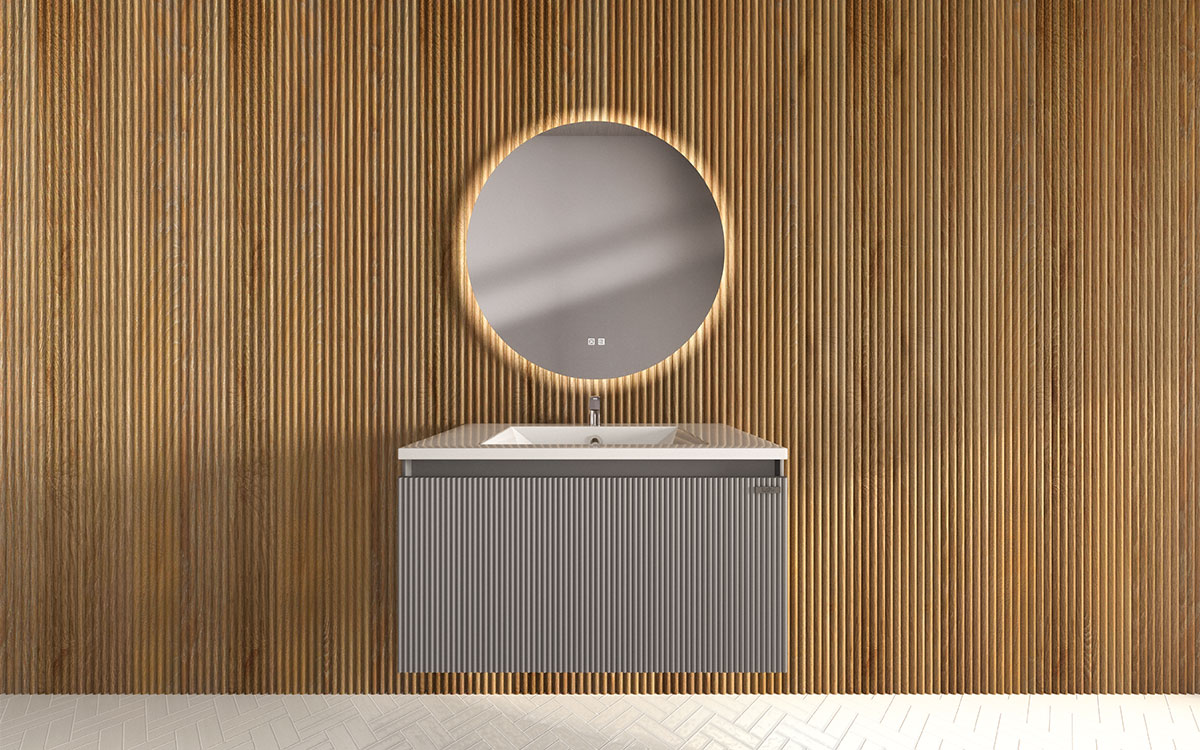Mosaico Vero Delicious Vanity 800mm Grey