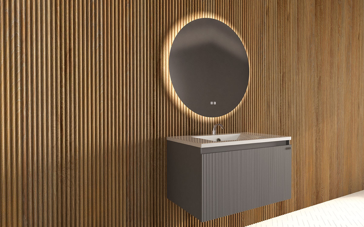 Mosaico Vero Delicious Vanity 800mm Grey