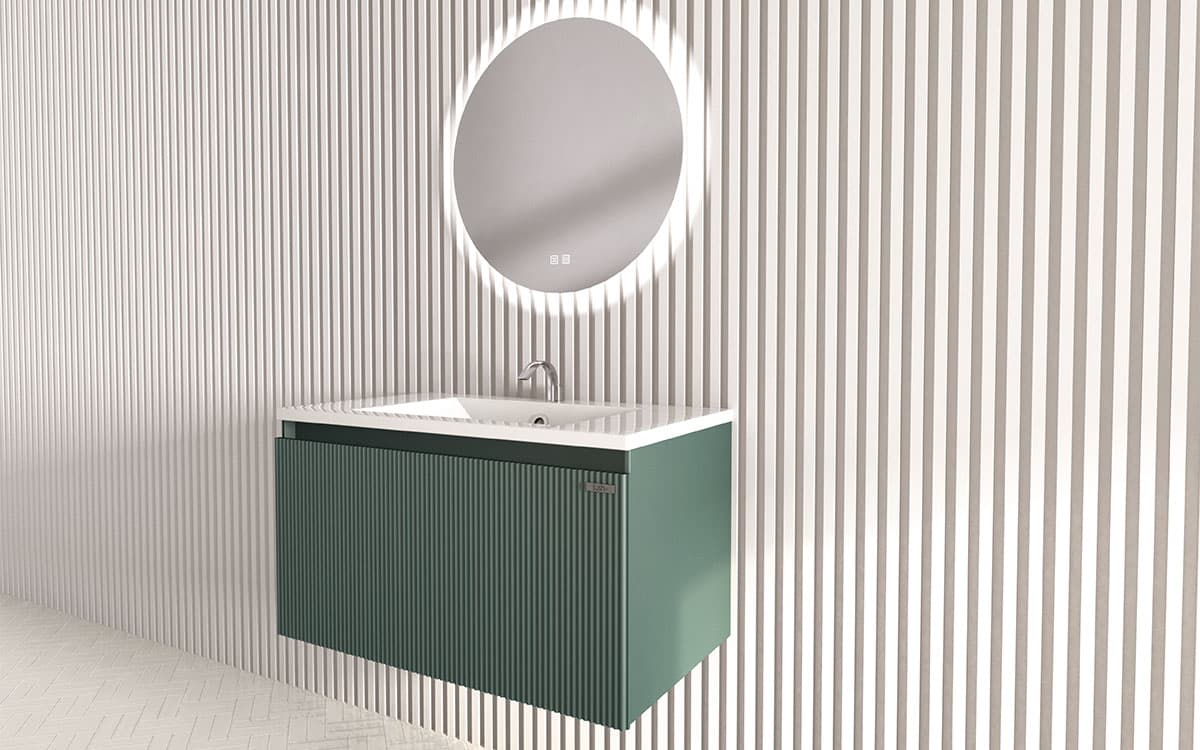 Mosaico Vero Delicious Vanity 800mm Jade Green