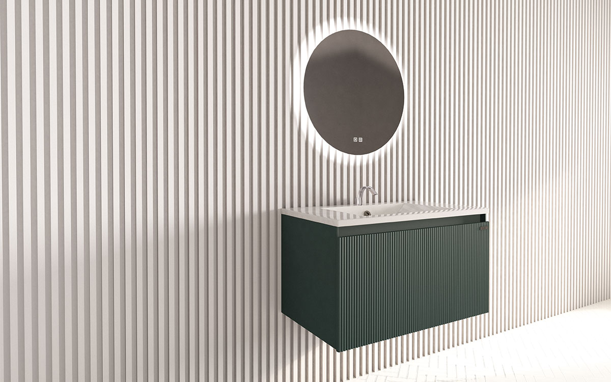 Mosaico Vero Delicious Vanity 800mm Jade Green