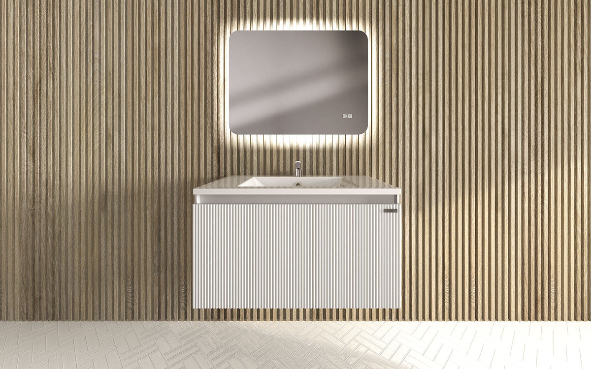 Mosaico Vero Delicious Vanity 800mm White