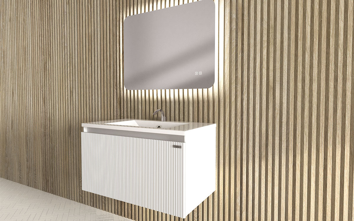 Mosaico Vero Delicious Vanity 800mm White