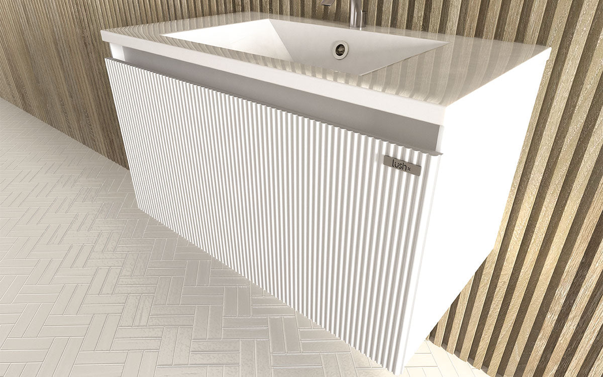 Mosaico Vero Delicious Vanity 800mm White