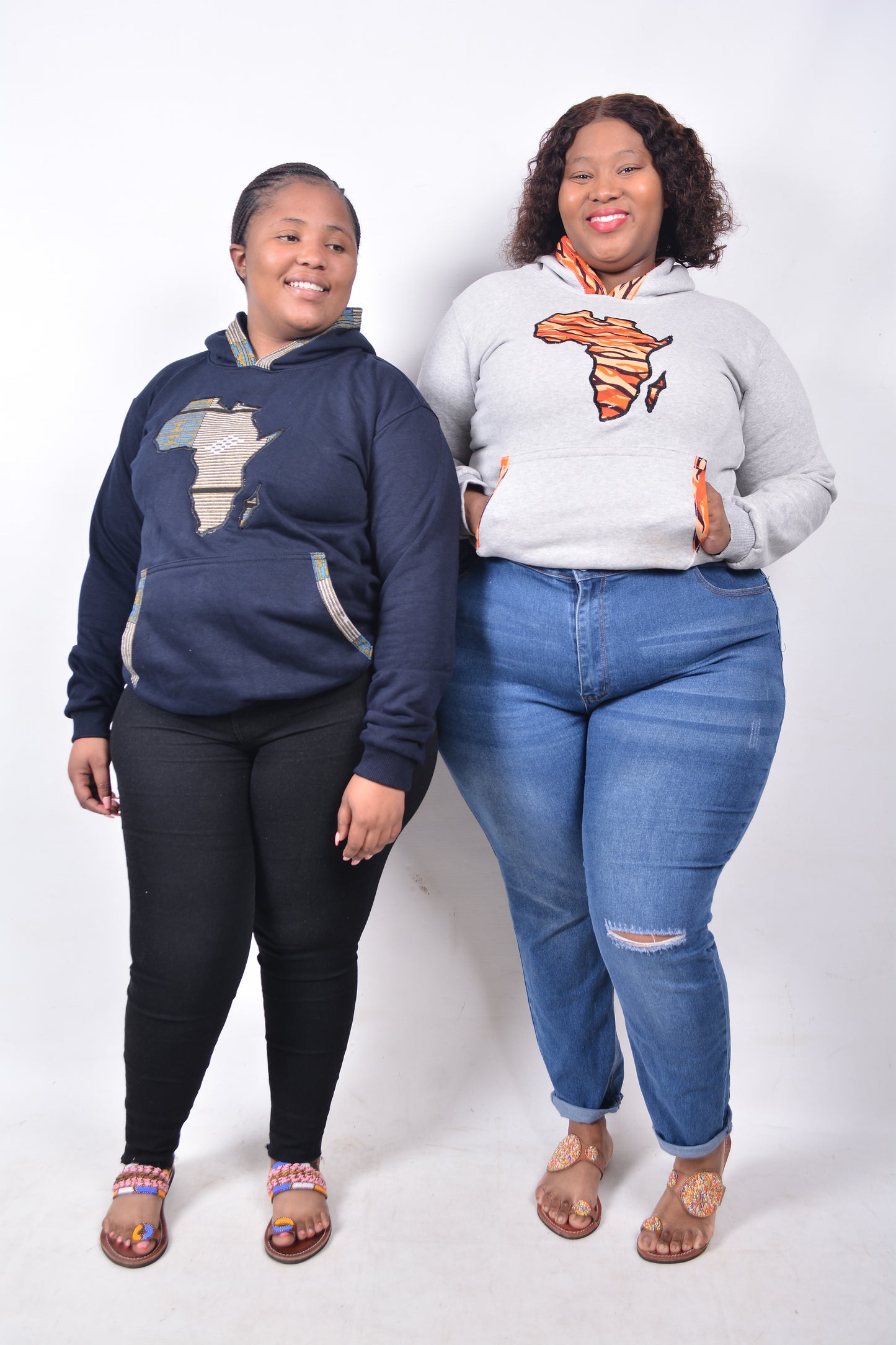 T8245 Traditional African Navy Jacket with Black, Blue & Mustard Africa Map