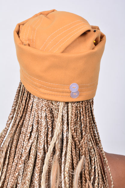 T8285 Ladies Mustard African Beaded Hearts Duke