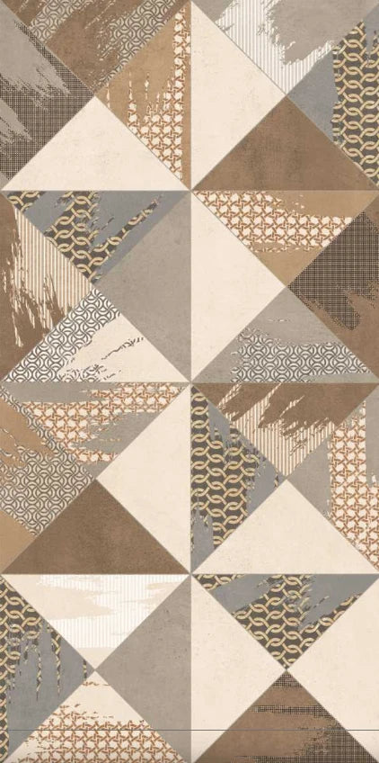 Dynamik Brown Decor Rocker Porc. 600X1200 1st Grade Decor Wall Tiles
