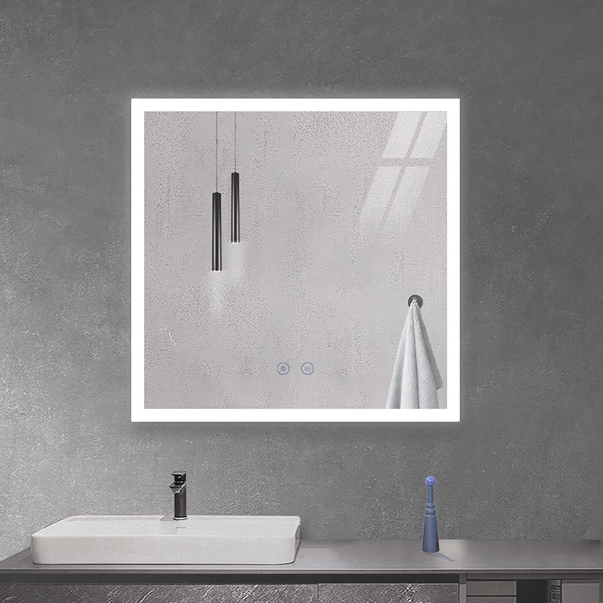 Flavio Led Mirror Dura Lux 700x700 With DE Fogger