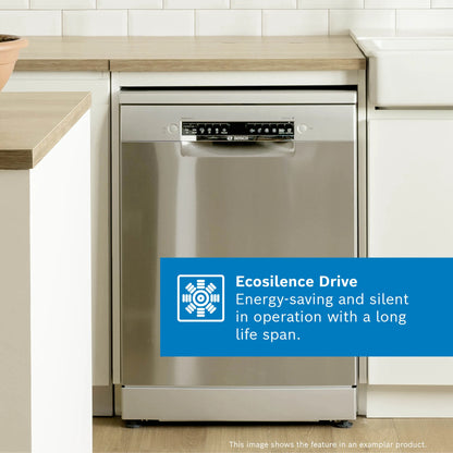 Bosch Series 8 Freestanding Dishwasher 60 cm Silver-inox - SMS8ECI02Z