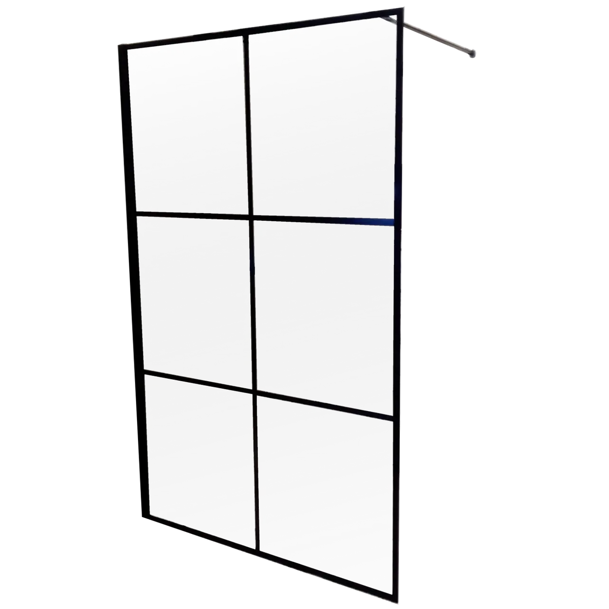 Aquatec Screen Blk Cottage Pane 1200 (6 Block)