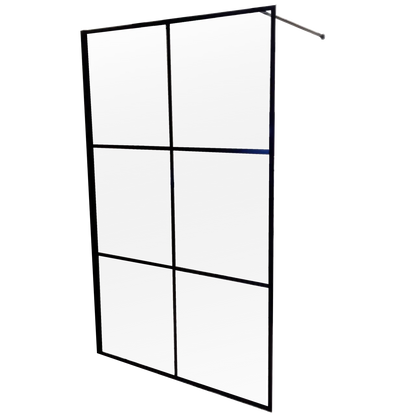 Aquatec Screen Blk Cottage Pane 1200 (6 Block)