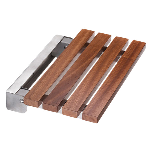 Stunning Bathrooms SB Shower Seat Brushed S/s & Timber