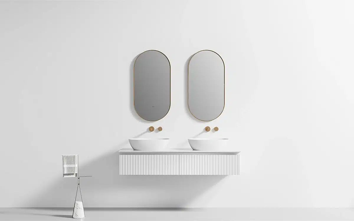 Mosaico Vero Fabulous White Large Vanity Matt 1600x320x503mm