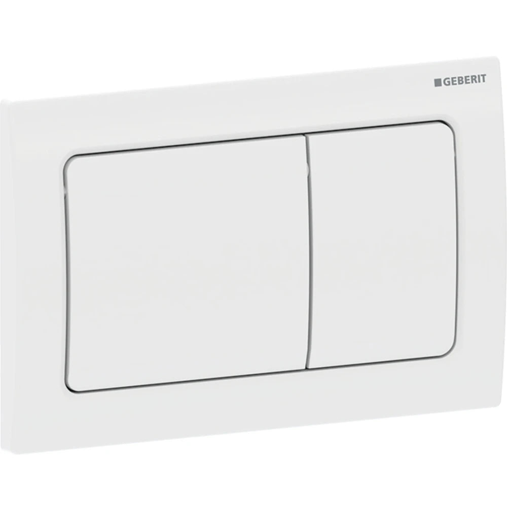 GEBERIT 115.055.11.1 ALPHA30 DUAL FLUSH ACTUATOR PLATE WHITE ALPINE