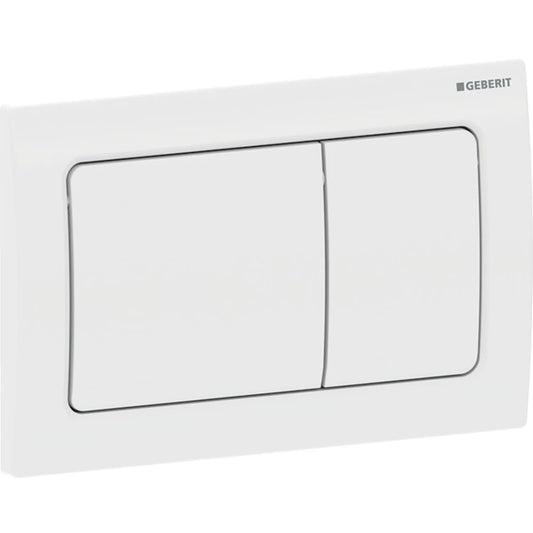 GEBERIT 115.055.11.1 ALPHA30 DUAL FLUSH ACTUATOR PLATE WHITE ALPINE