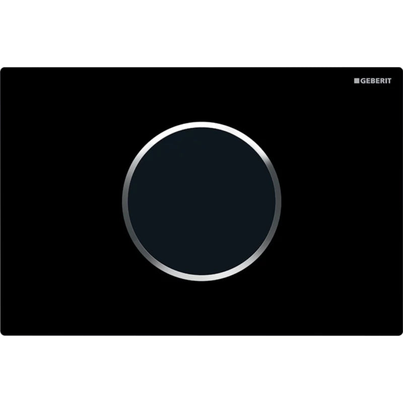 GEBERIT 115.907.KM.6 SIGMA10 ELECTRO FLUSH ACTUATOR PLATE BLACK/CP