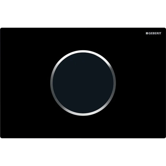 GEBERIT 115.907.KM.6 SIGMA10 ELECTRO FLUSH ACTUATOR PLATE BLACK/CP