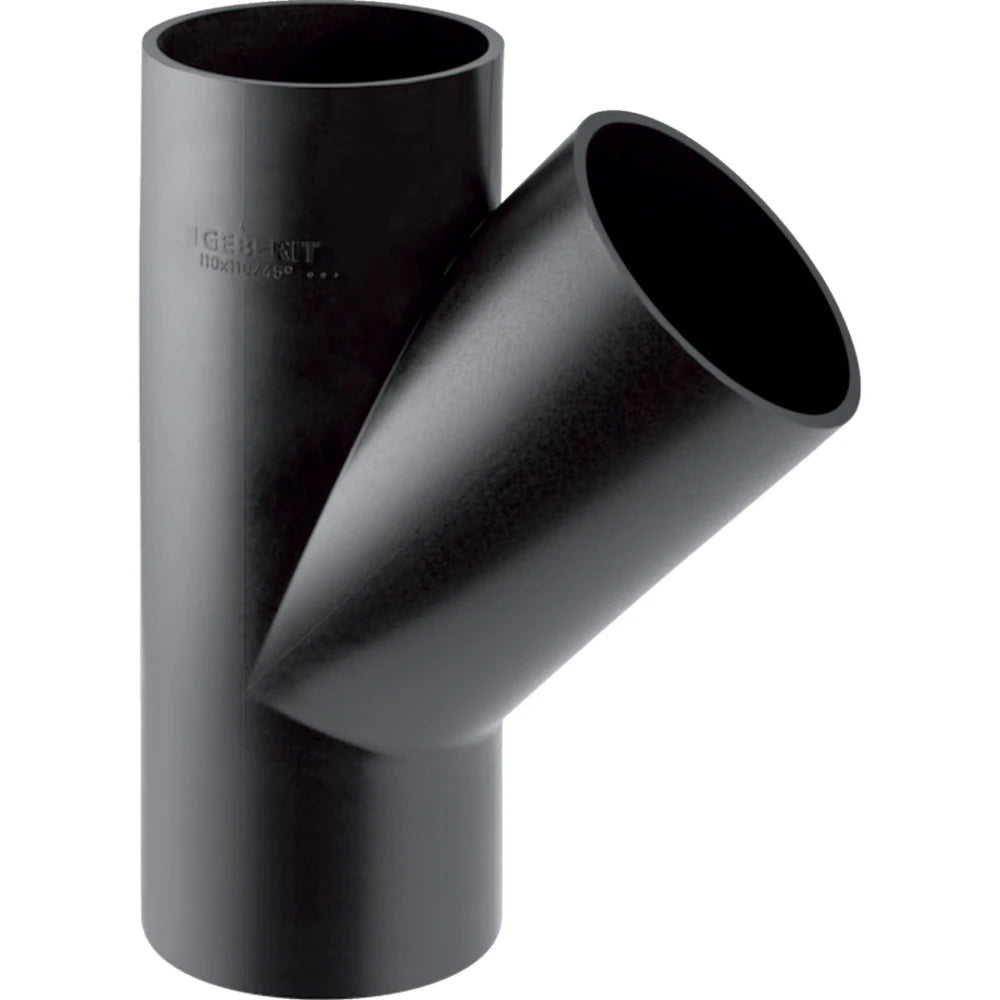GEBERIT HDPE Y-BRANCH FITTING 50mm 135deg 361.112.16.1