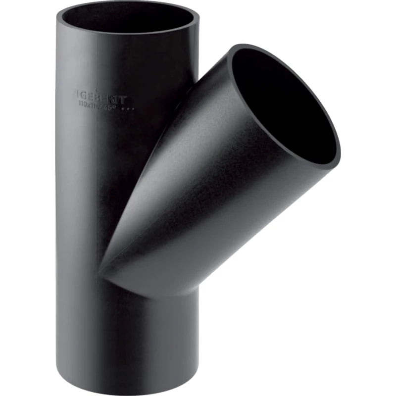 GEBERIT HDPE Y-BRANCH FITTING 110x50mm 135deg 367.112.16.1