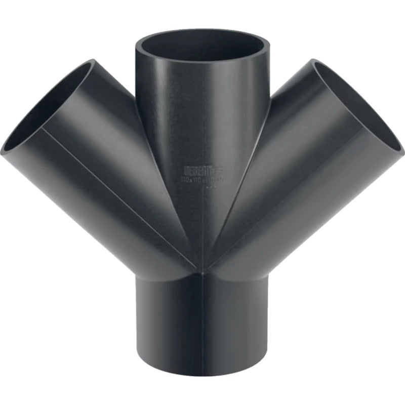 GEBERIT HDPE Y-BRANCH FITTING DOUBLE 110mm 135deg 367.235.16.1